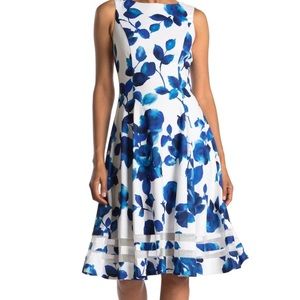 NWT Calvin Klein sleeveless floral dress